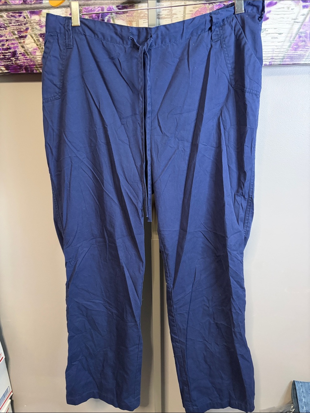 Barco Uniforms Womens Navy Drawstring Scrub Pants Size XL